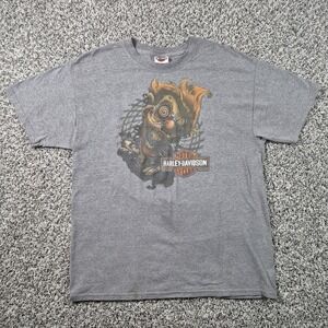 Harley Davidson Shirt Mens Size Large Evil Clown‎ Biker Myrtle Beach Biker